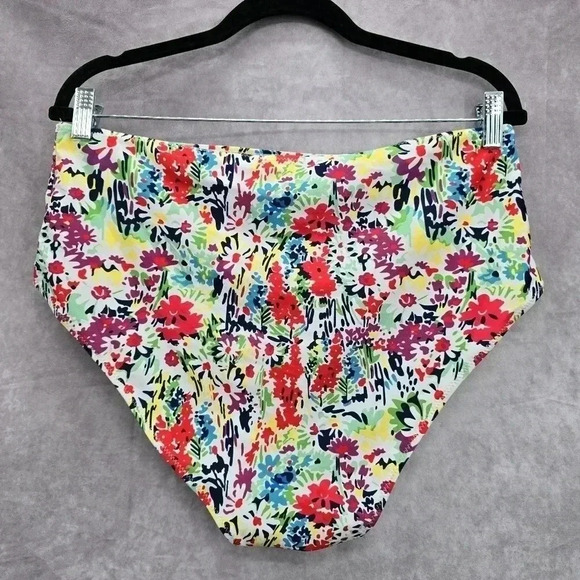 Floral Print Swimwear Swimsuit Bikini Bottom Size 3XL - Picture 2 of 3
